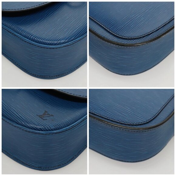 LOUIS VUITTON Epi Saint Cloud GM Shoulder Bag Toledo Blue M52195 LV Auth BA1445 - Picture 14 of 16